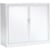 Roldeurkast Pierre Henry, hoogte 100 cm, wit