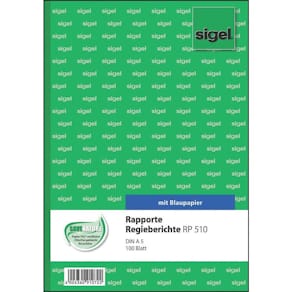 Rapportbuch Sigel Rapport, A5, 100 Blatt