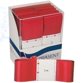 Geschenkband Präsent Adventband, rot