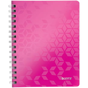 Collegeblock Leitz WOW, A5, pink metallic, liniert, 80 Blatt