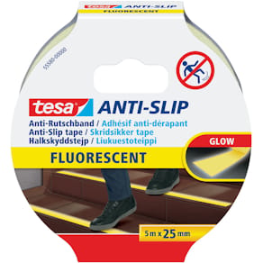 Antirutsch-Klebeband tesa, fluoreszierend, 5 m x 25 mm