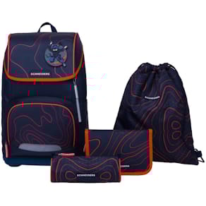 Schultaschenset Schneiders Ninja Revenge, schwarz/rot