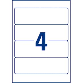 Ordnerrücken-Etiketten Avery Zweckform 34x192mm, weiß, 40 Stück
