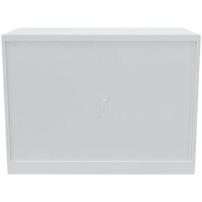 Rollladenschrank Q-CONNECT, 2 OH, Stahl, weiß