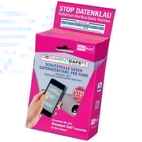Kreditkartenetui VELOFLEX Document Safe, silber
