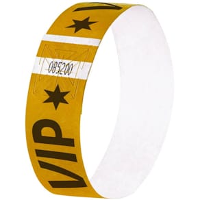 Eintrittskontrollband Sigel Super Soft, VIP, 120 St., gold
