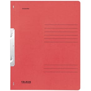 Einhakhefter Falken, A4, mit Abheftvorrichtung, rot