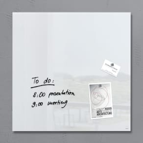 Magnettafel Sigel Artverum, Glas, weiß