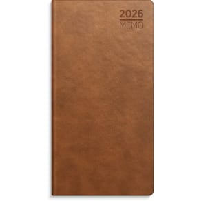 Lommekal. GRIEG Memo 2026 imitert cognac