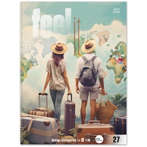 Collegeblock URSUS STYLE DeSign Feel it, A4, 80 Blatt, liniert