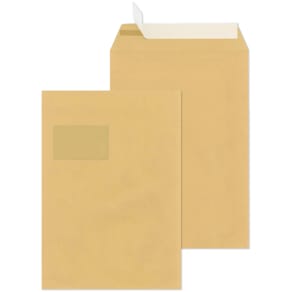 Versandtasche Mailmedia C4 Fenster haftklebend 110 g/m² braun