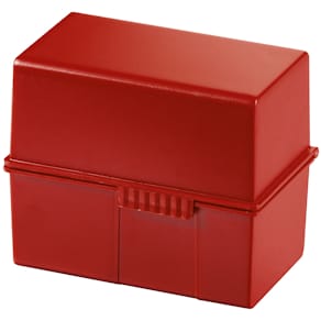 Karteikasten HAN DIN A6 quer, Kunststoff, rot