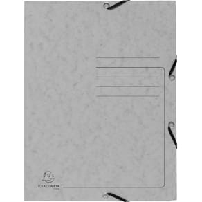 Sammelmappe Exacompta Colorspan, Gummizug, 3 Kl., A4, grau