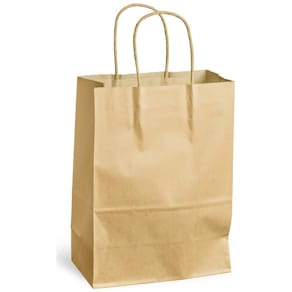 Papiertragetasche PACK´N POST, 240 x 110 x 330 mm, braun