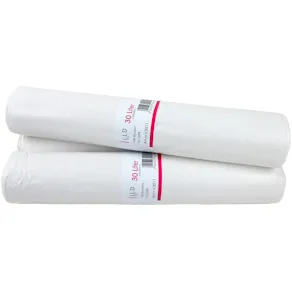 Papperskorgpåse 30L vit 100/rl