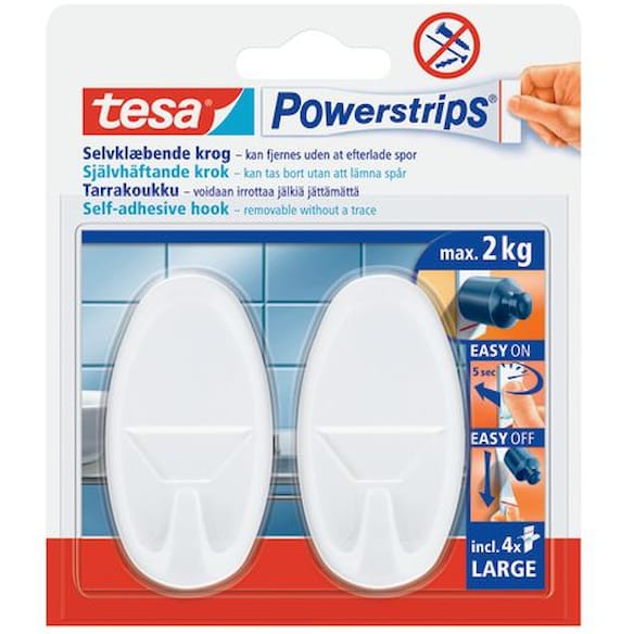 Krok TESA powerstrip oval 2kg (2)