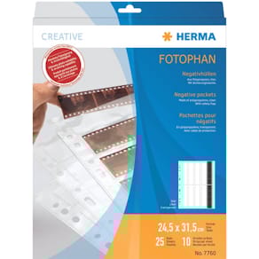 Negativhülle HERMA, 10x4, klar, 25 Stück