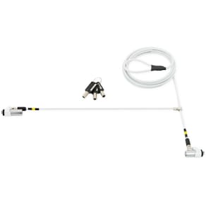 Sicherheitsschloss Mobilis Nano-Slim Twin Rotating sec.lock, weiß