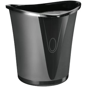 Papiermand Leitz Allura, rond, 18L, zwart