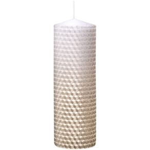 Stumpenkerze Bienenwabe, perle