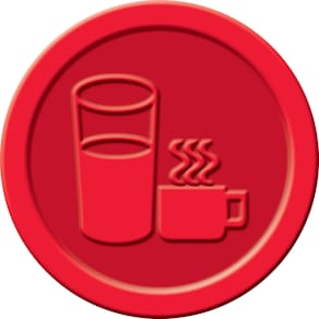 Wertmarke Sigel Getränke, G, 100 St., rot