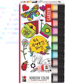 Fensterfarben-Set Marabu Garden, 10-tlg.