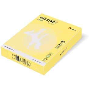 Kopierpapier MAESTRO COLOR Pastell, A5, 80 g/m², zitronengelb,  1