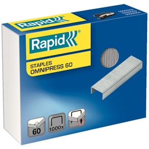 Häftklammer Rapid Omnipress, 60ark, 1000/fp