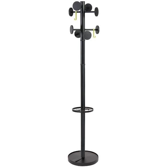Stumtjener ALBA 8+2 kroker 175cm sort