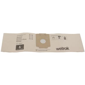 Dammsugarpåse WETROK Mono/Dur papper 6L