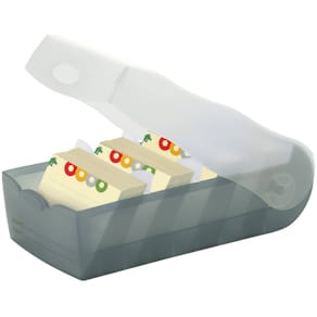 Karteibox HAN Croco, A8, transluzent-grau