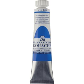 Plakkaatverf Talens Extra Fijn, tube 20 ml, donker ultramarijn