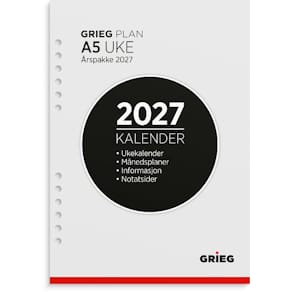 Årspakke GRIEG A5 2027 uke