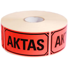 Varningsetikett Aktas 1000/rl