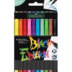 Filzstifte Faber-Castell Black Edition, 10er Etui