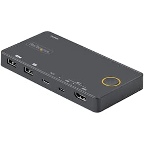 StarTech.com 2-ports hybrid USB-A + HDMI och USB-C KVM-switch