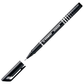 Fiberpenna STABILO Sensor Svart, 0,3mm, 10st