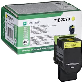 Toner LEXMARK 71B20Y0 Gul