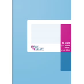 Geschäftsbuch KÖNIG & EBHARDT, A5, 40 Blatt, kariert