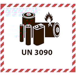 Firkantede etiketter hvid, permanent, udv. vikling, 6 rl á 250