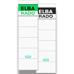 Ordnerrückenschild Elba, kurz, 10 St., weiß