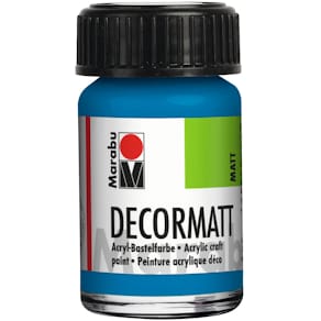 Acrylfarbe Marabu Decormatt, azurblau, 15 ml