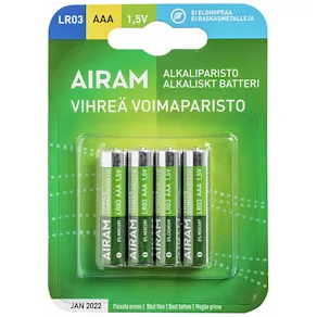 Batteri Airam Alk AAA 4/fp