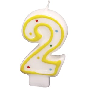 Geburtstagskerze Riethmüller, Zahl 2