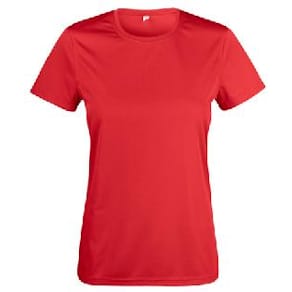 T-shirt funk CLIQUE 029039 dam röd XL