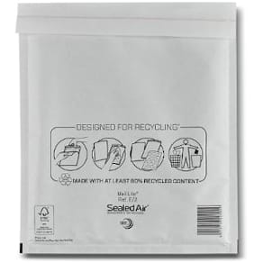 Bubbelpåse E/2 220x260mm vit 200/fp