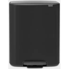 Papperskorg BRABANTIA Pedal Bo 2x30L Matt svart