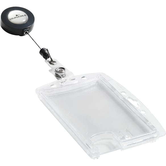 Product Image for Korthållare DURABLE med jojo, 90x54mm, 10/fp