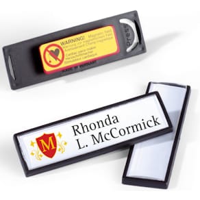 Namensschild Durable Clip Card, 67 x 17 mm, schwarz