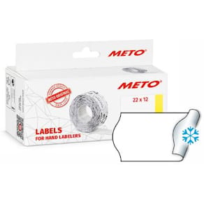 Prisetikett METO 22x12mm hvit frys (6)